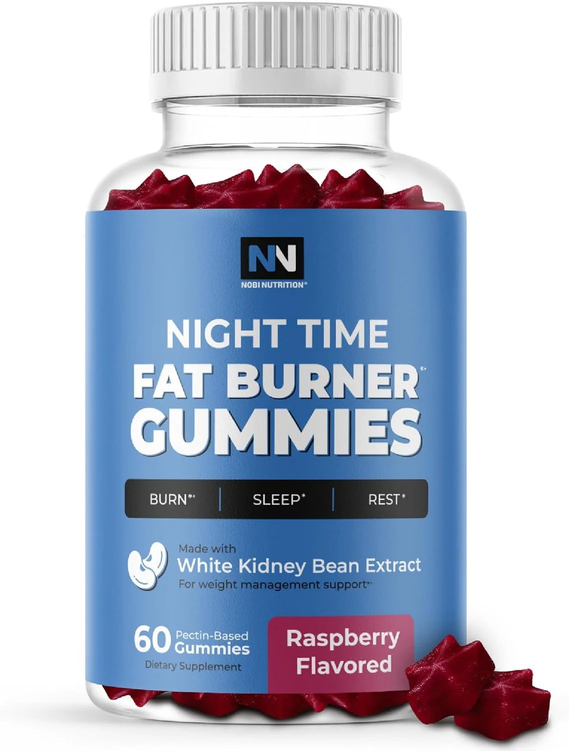 Night Time Fat Burner Gummies – Weight Loss & Sleep Support Supplement