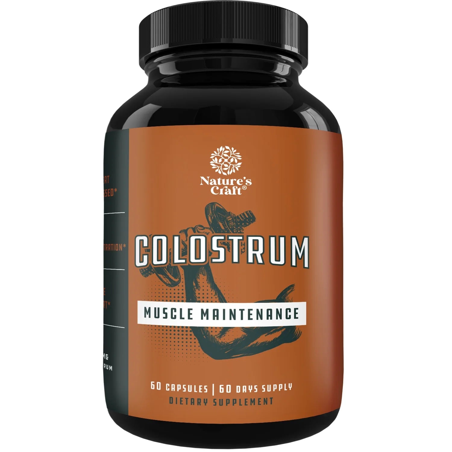 Bovine Colostrum Capsules with Immunoglobulin G - Transfer Factor Colostrum Supplement and Muscle Builder for Gut Health Joint Support Immune Boost Bone Strength and Brain Support