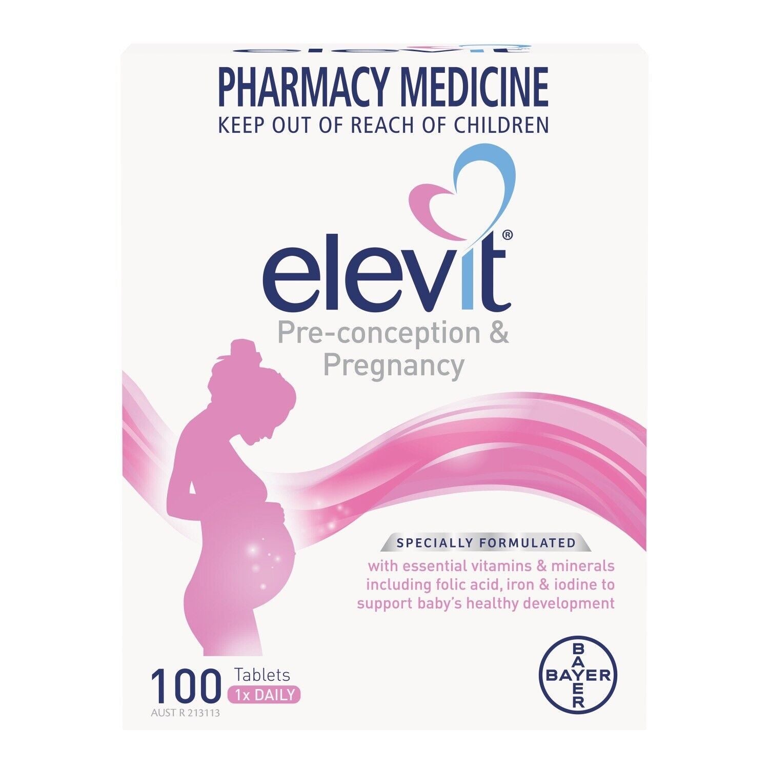 New Elevit Pregnancy Multivitamin 100 Tablets Pre-Conception