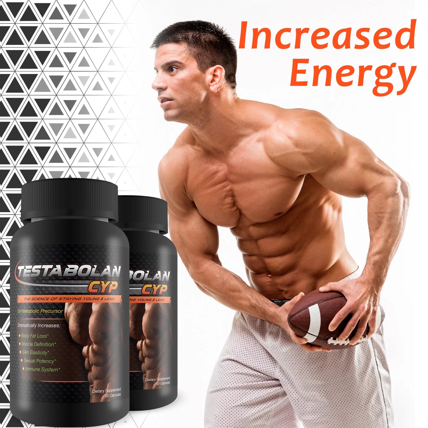 Natural Testosterone Booster- Promotes Body Fat Loss, Muscle Booster