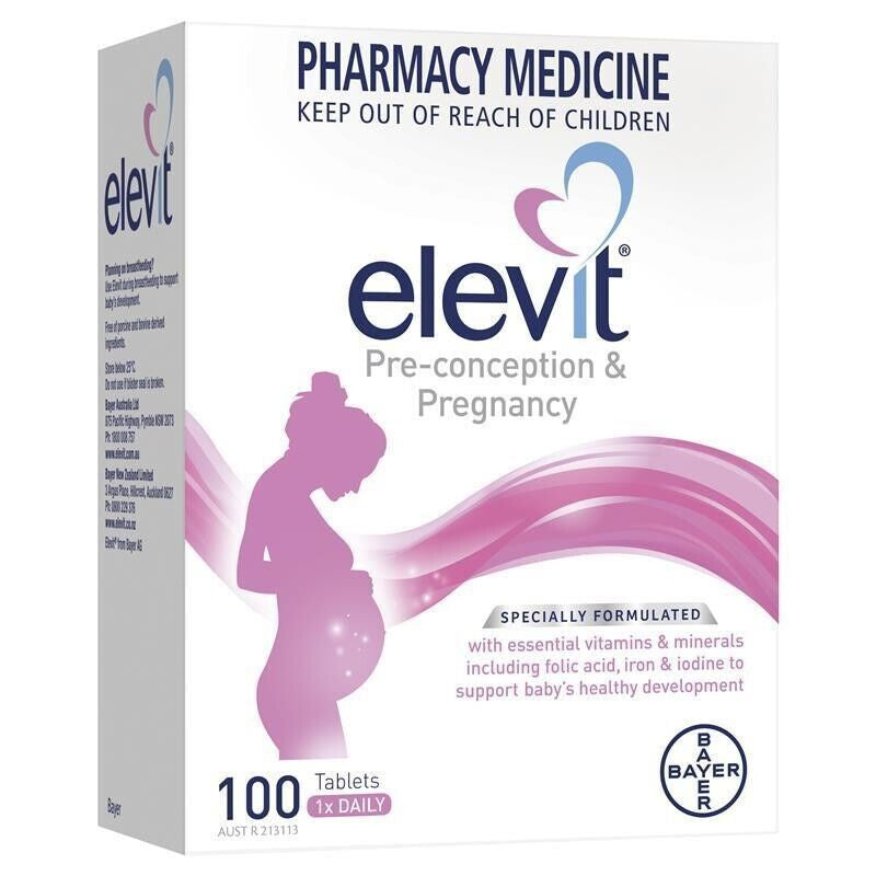 New Elevit Pregnancy Multivitamin 100 Tablets Pre-Conception