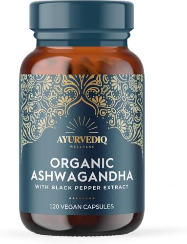 Ayurvediq Wellness Organic Triphala Capsules 120, 500mg – Natural Pure Triphala Powder Organic Capsules for Immunity, Digestion, Wellbeing – Soil Association Certified - Vegan Ayurveda Supplements