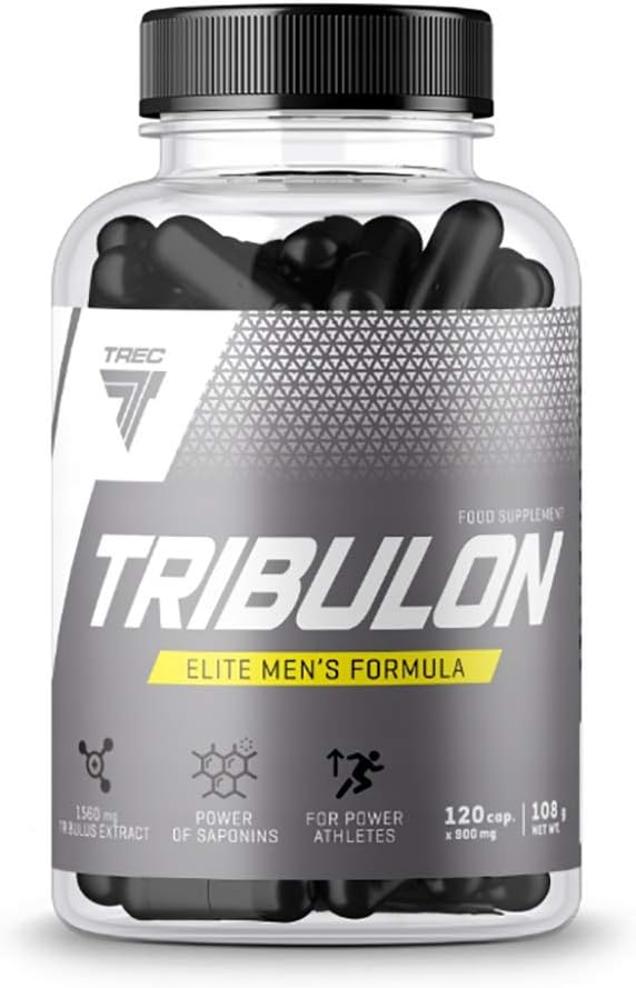 TREC Nutrition Boost Your Testosterone - Tribulon 120 Capsules, Extra Powerful Pro-Testosterone Formula for Enhanced Performance and Vitality