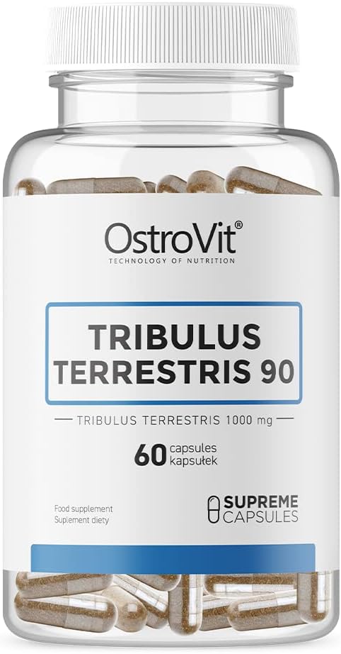 Ostrovit Tribulus Terrestris 90 Package of 1 x 60 Capsules - Testosteron Booster - 90% Saponine