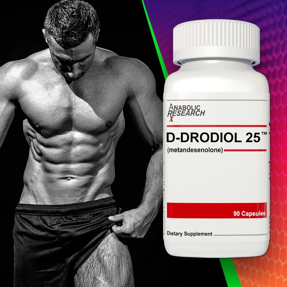 D-Drodiol 25 - Supplement for Mass, Muscle Repair and Growth - 90 Capsules