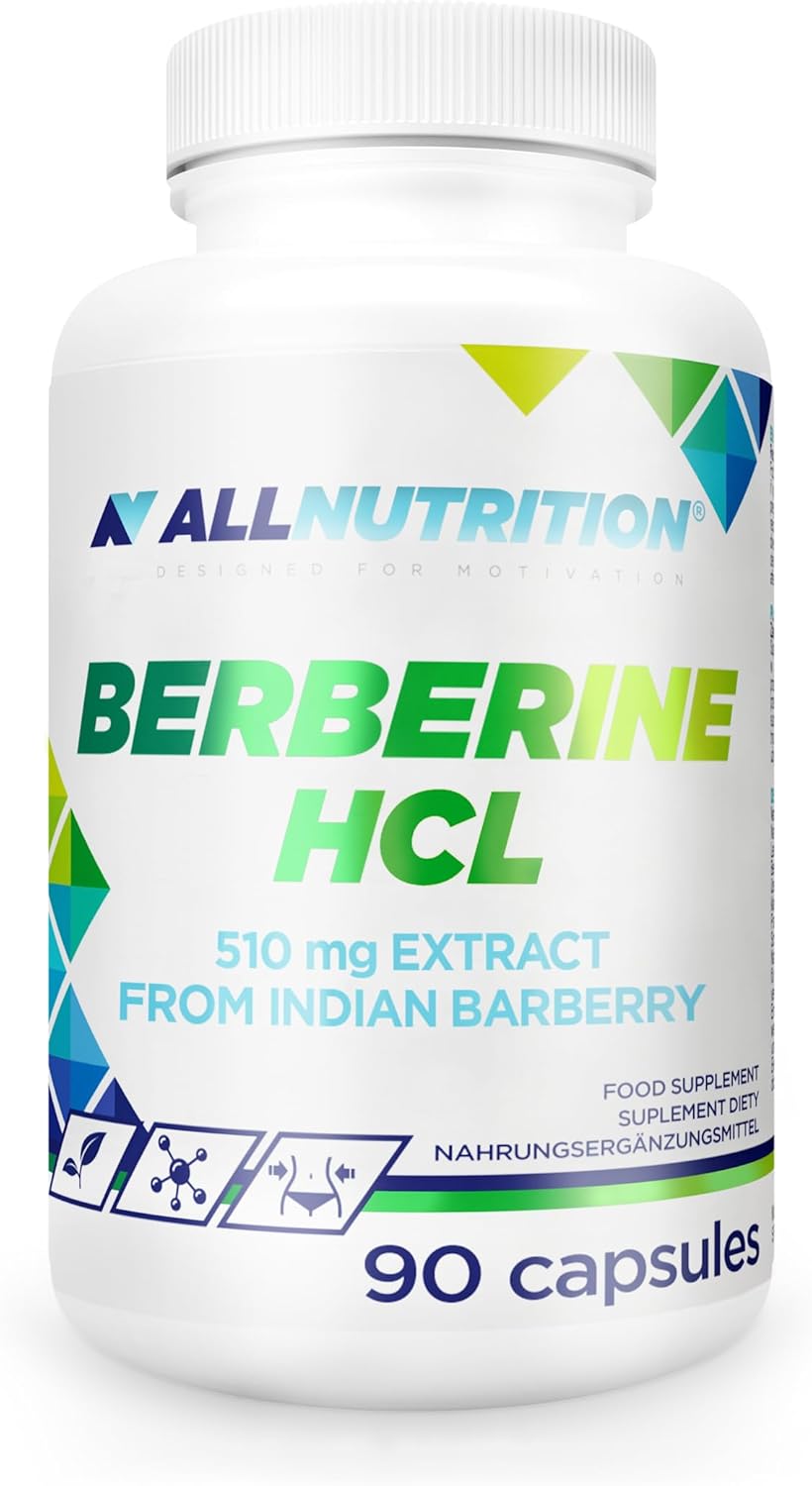 ALLNUTRITION Adapto Berberine Hcl - high Blood Pressure Supplements - Berberine Weight Loss - high Blood Pressure Tablets - Blood Pressure Supplement - Berberine Tablets - 90 Berberine Capsules