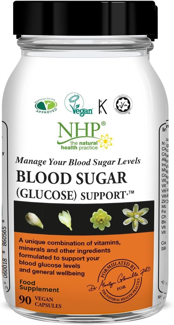 Blood Sugar (Glucose) Support, 18 nutrients and herbs to help you balance your blood sugar