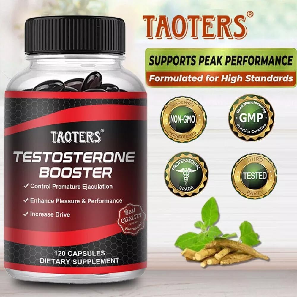 Testosterone Booster for Men - Energy Muscle Growth Strength Desire Testosteron