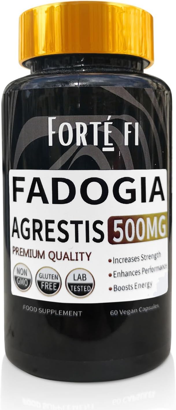 Fadogia Agrestis - Testosterone Boosters Supplements for Men - Use with Turkesterone - Supplement for Muscle Growth - 60 x 500mg