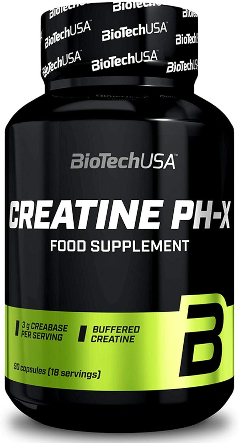 BIOTECH USA CREATINE PH-X | Buffered Creatine Monohydrate | Muscle Mass Growth | Bodybuilding Pills (1)