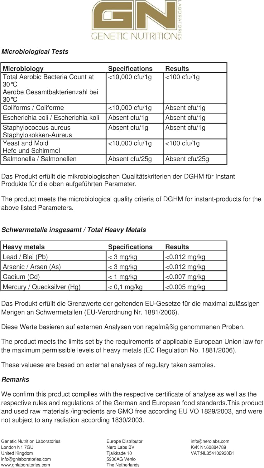 GN Laboratories Ecdysterone (60 Capsules) - Ecdysterone Capsules High Dose - 270 mg Beta Ecdysterone - Made in Germany - Dietary Supplement for Muscle Building