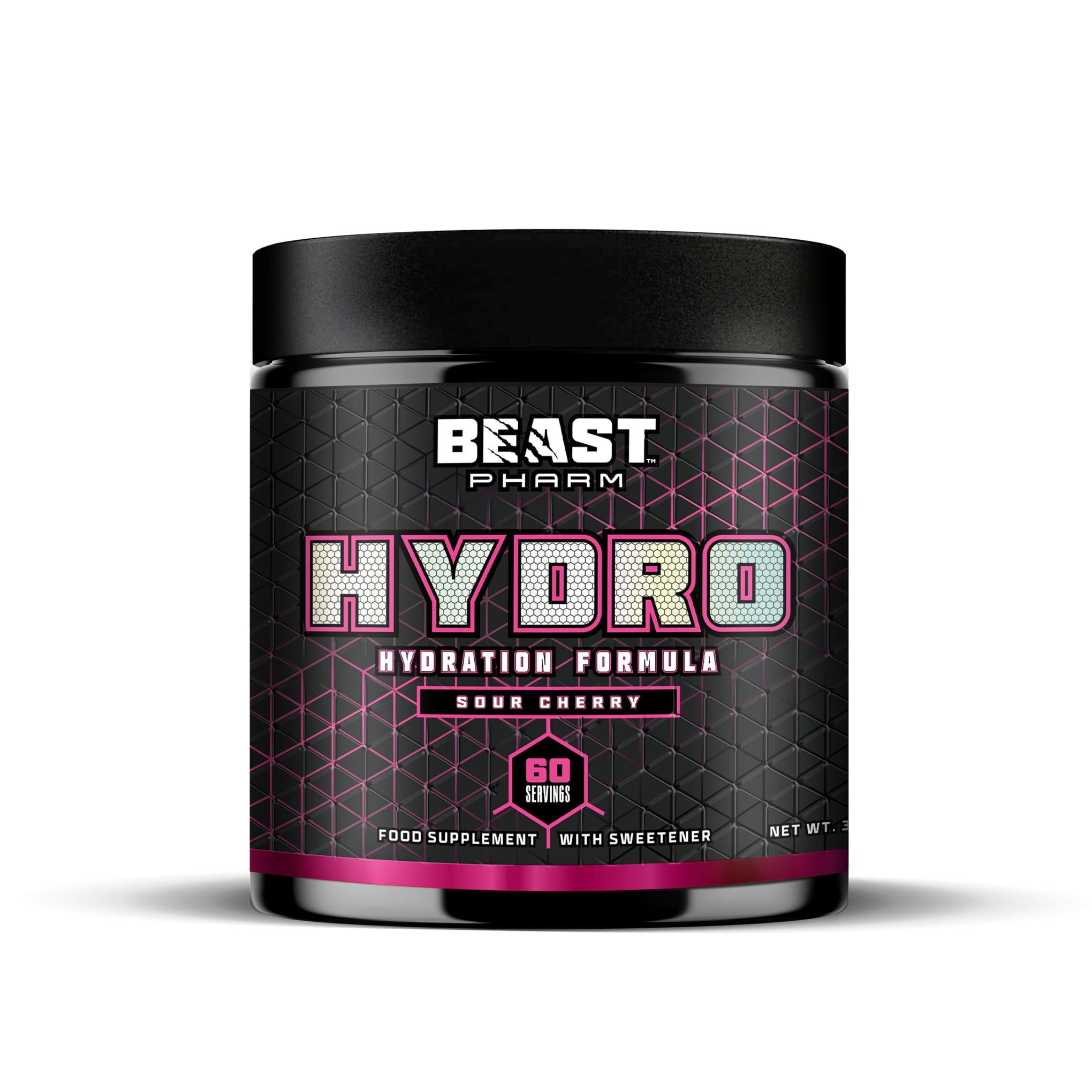 Beast Pharm | Hydration Electrolyte Powder | Eddie Hall's Hydro | 360g/60 Servings | Cranberry