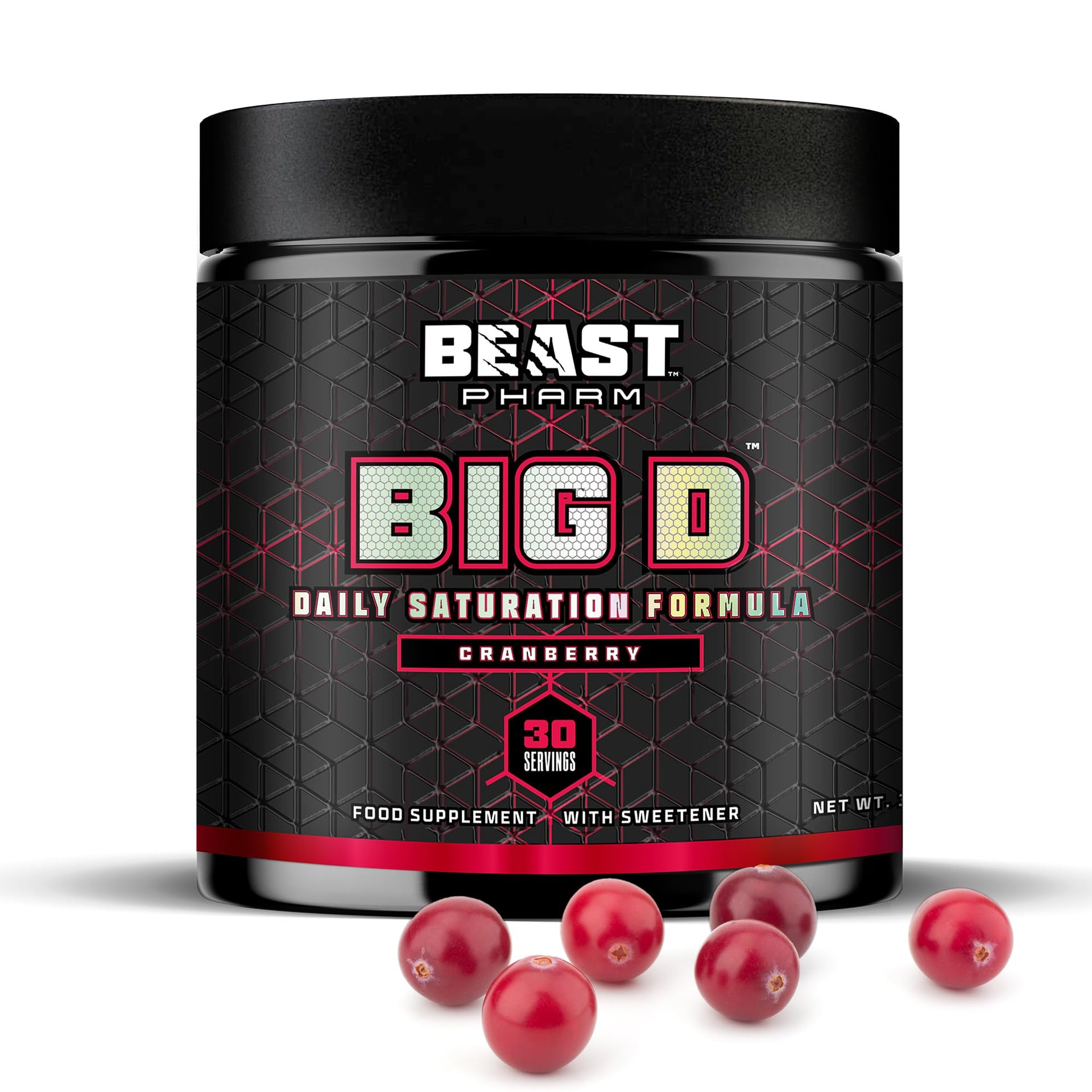 Beast Pharm | Big D Daily Creatine Monohydrate Powder | 390g/30 Servings | Eddie Hall's | Lemon Sherbet