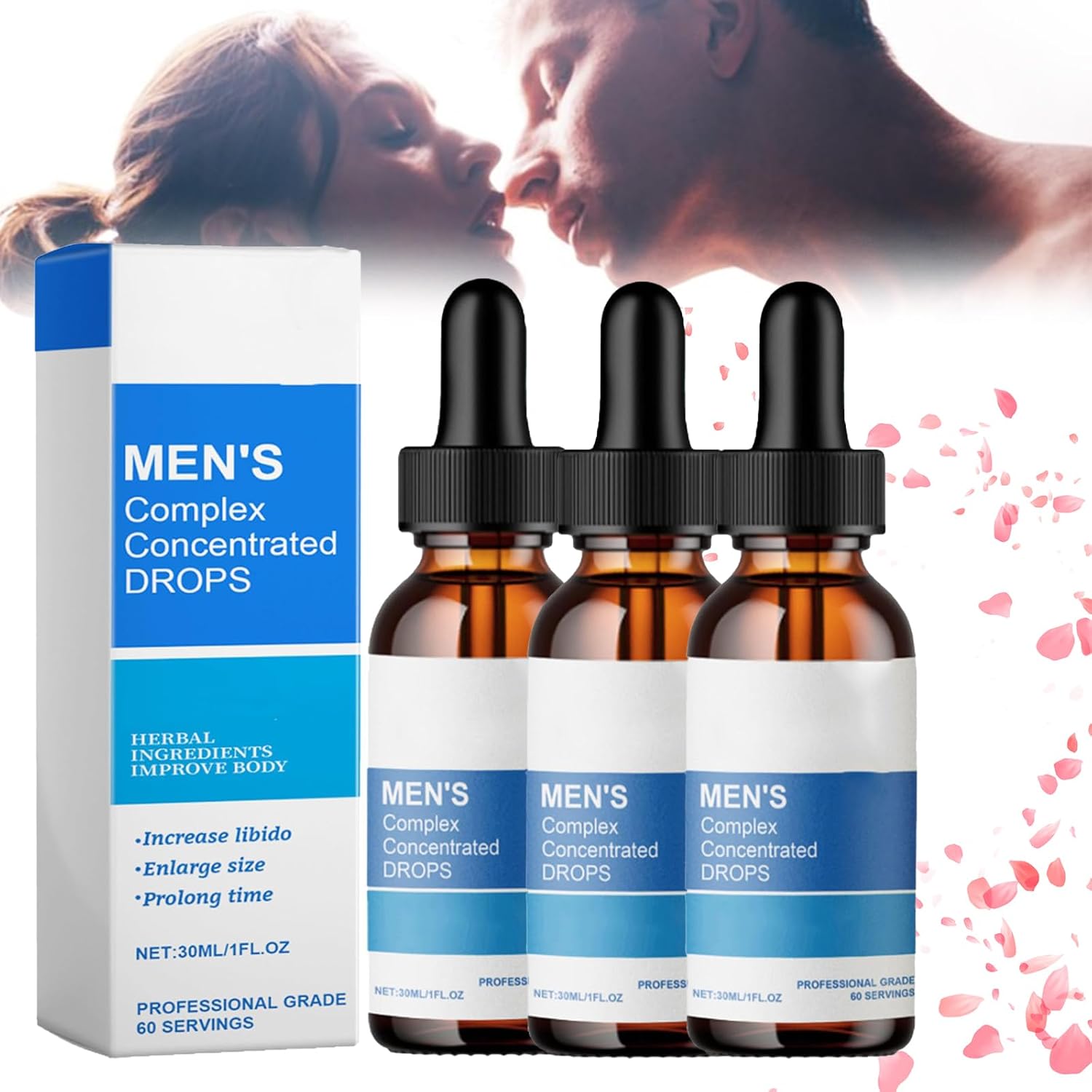 Men's Complex Concentrated Drops - Men's Complex Drops, Men's Complex Concentration Drops, Complex Mens Drops (3PC)