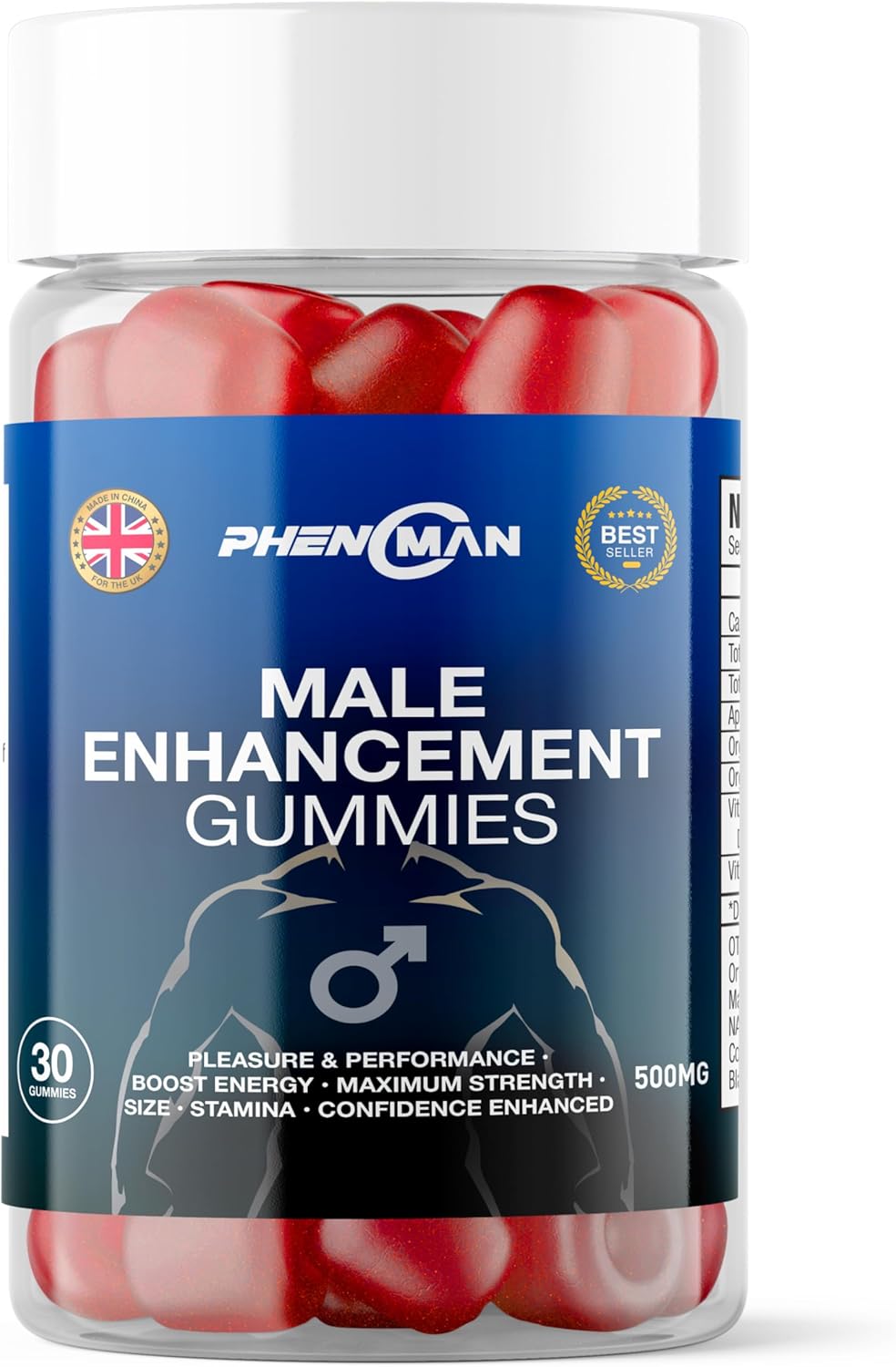 Phenoman Male Enhancement Gummies - Made for Men - 1 Month Supply - Phenomenon Male Enhancement Gummies