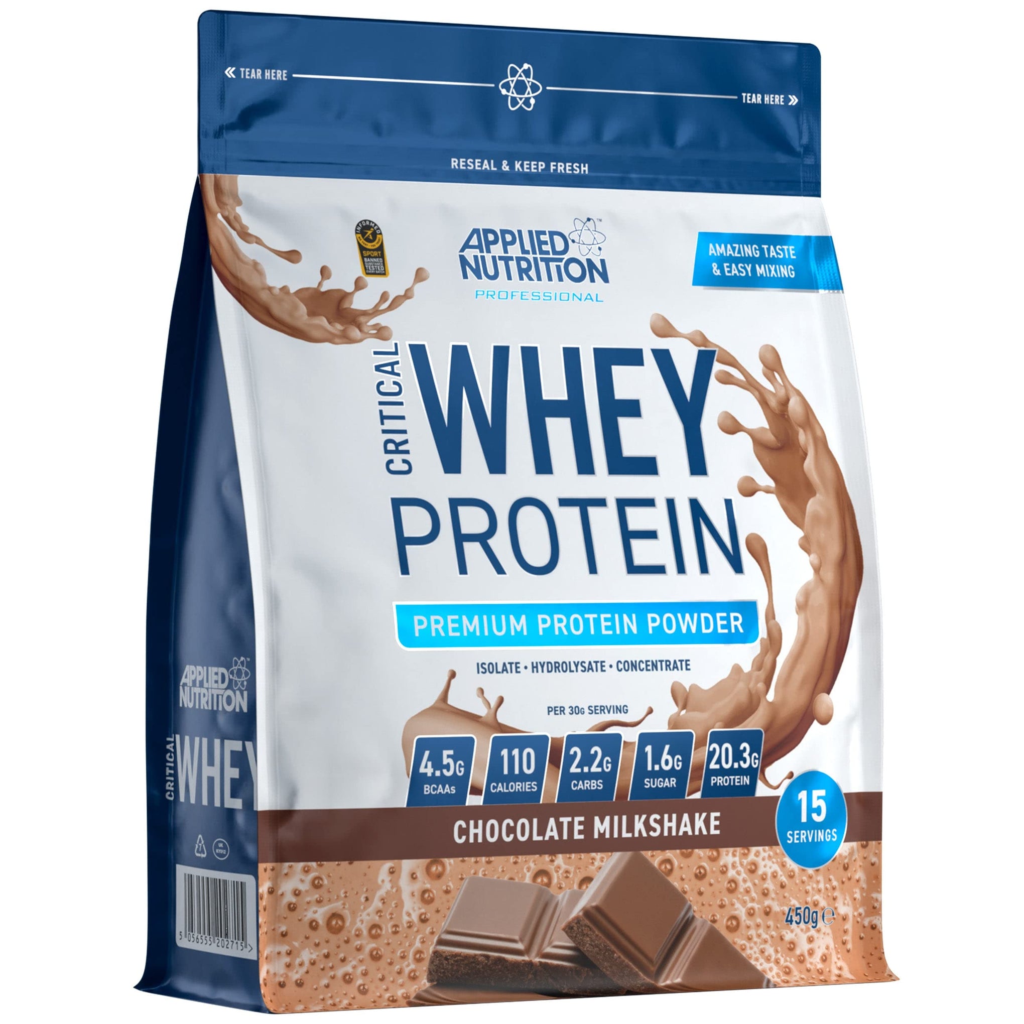 Applied Nutrition Critical Whey Protein Powder 2kg - High Protein Powder, Protein Milkshake, Muscle Building Supplement with BCAAs & Glutamine (2kg - 67 Servings) (Carrot Cake)