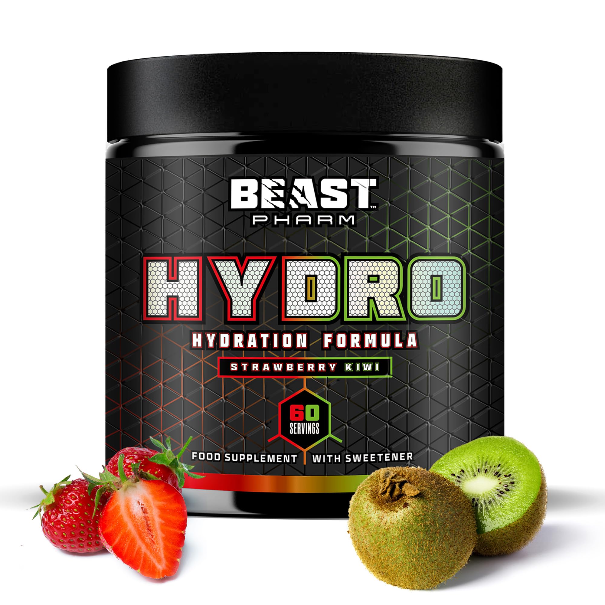 Beast Pharm | Hydration Electrolyte Powder | Eddie Hall's Hydro | 360g/60 Servings | Cranberry