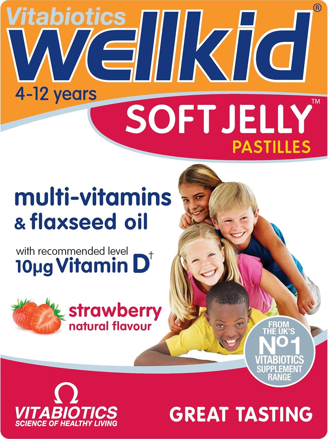 Wellkid Vitabiotics Soft Jelly Strawberry - 30 Pastilles