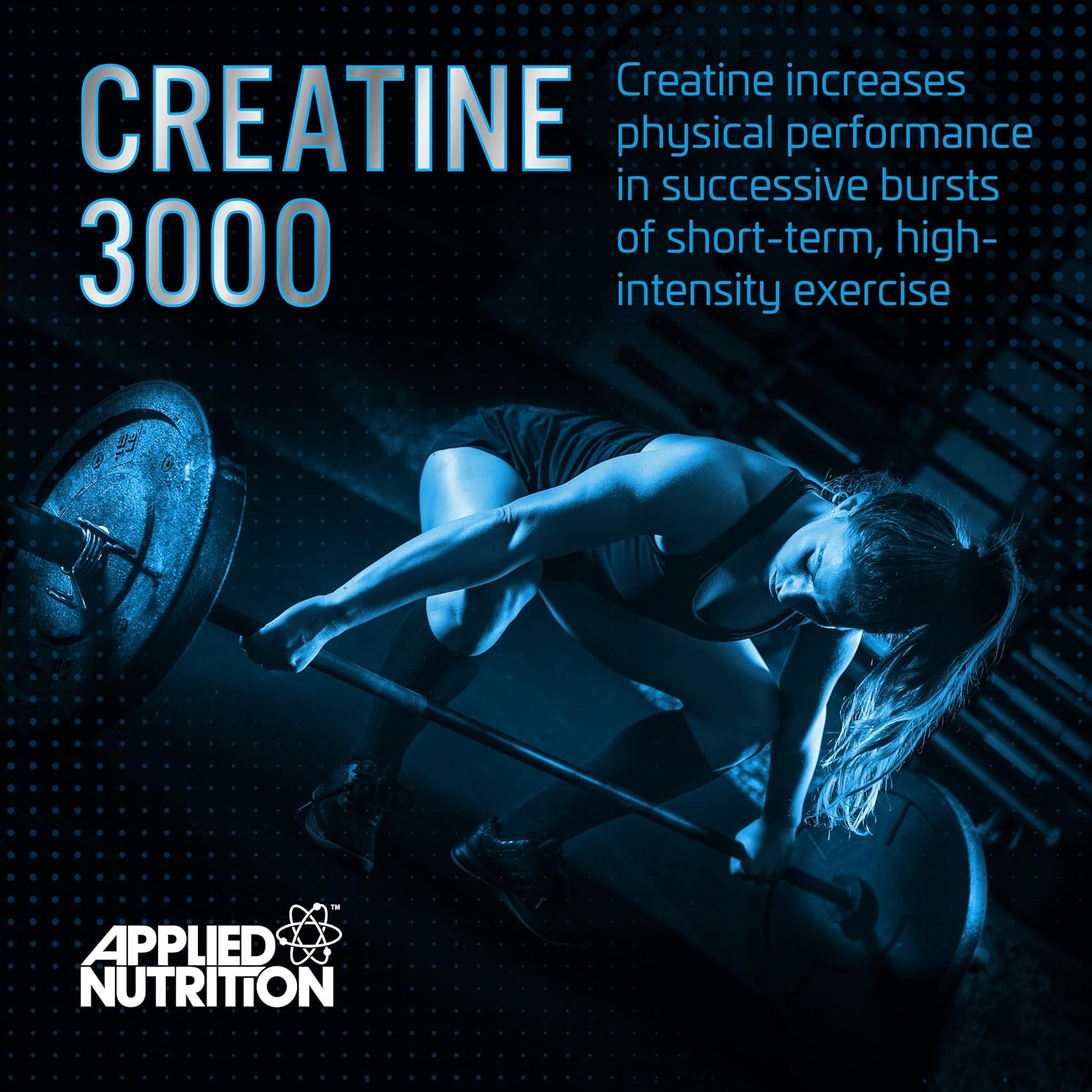 Applied Nutrition Creatine 3000 - Creatine Monohydrate Capsules 3000mg Per Serving, High Strength Supplement, Increases Physical Performance (120 Capsules - 30 Servings) (New)