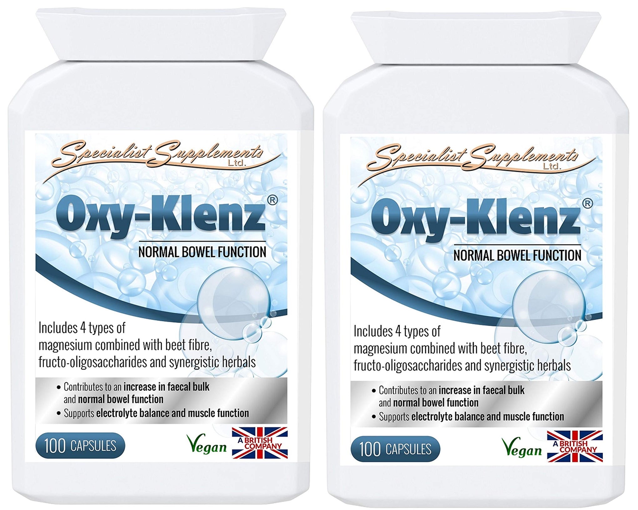 Specialist Supplements Oxy-Klenz Healthy Bowel Function 100 Capsules