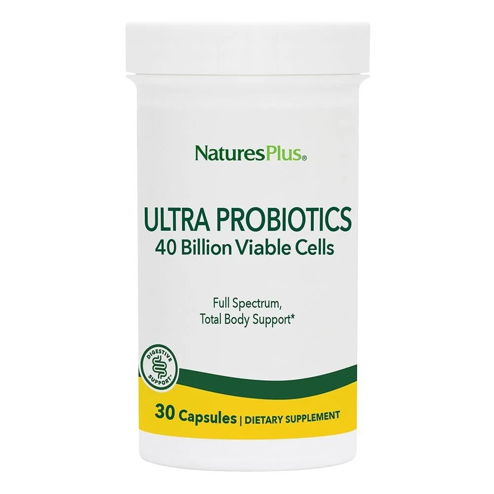 Nature's Plus Ultra Probiotics with Via-shield Maximum Strength - 30 Vegetarian Capsules