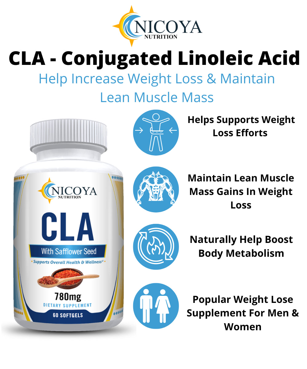 CLA - Conjugated Linoleic Acid Stim-Free Weight Loss & Fat Burner, Lean Muscle