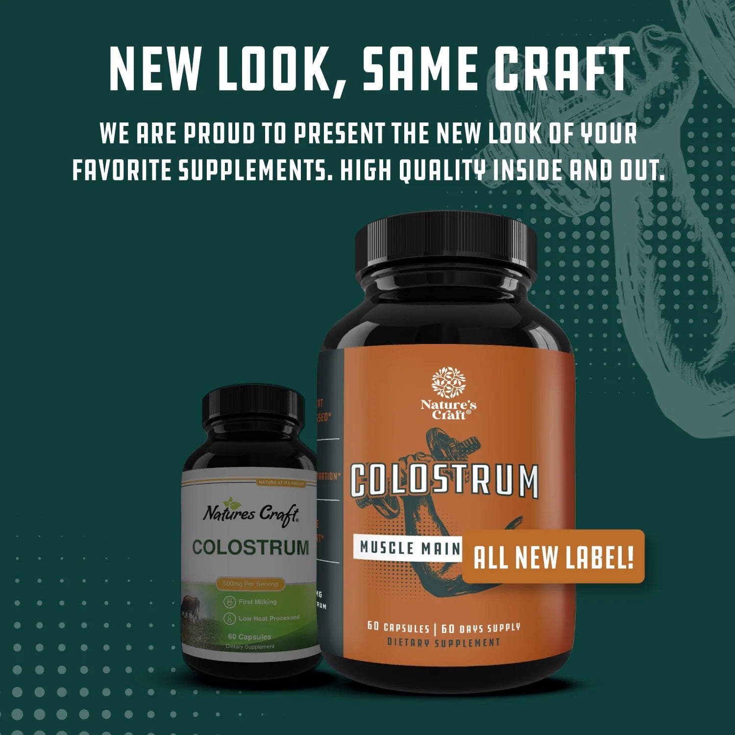 Bovine Colostrum Capsules with Immunoglobulin G - Transfer Factor Colostrum Supplement and Muscle Builder for Gut Health Joint Support Immune Boost Bone Strength and Brain Support