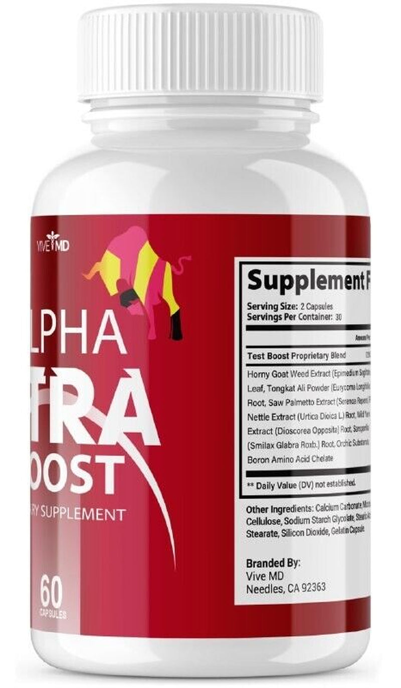 Alpha Xtra Boost Dietary Supplement - Official Formula (2 Pack)