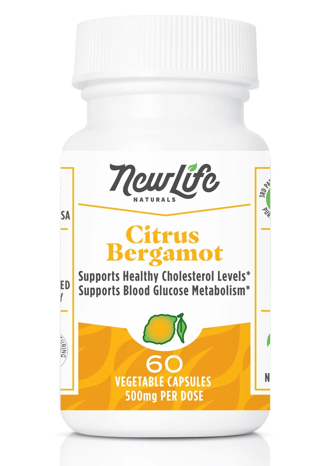 500 Mg Citrus Bergamot Extract - Supports Health, Cholesterol And Blood Sugar Level