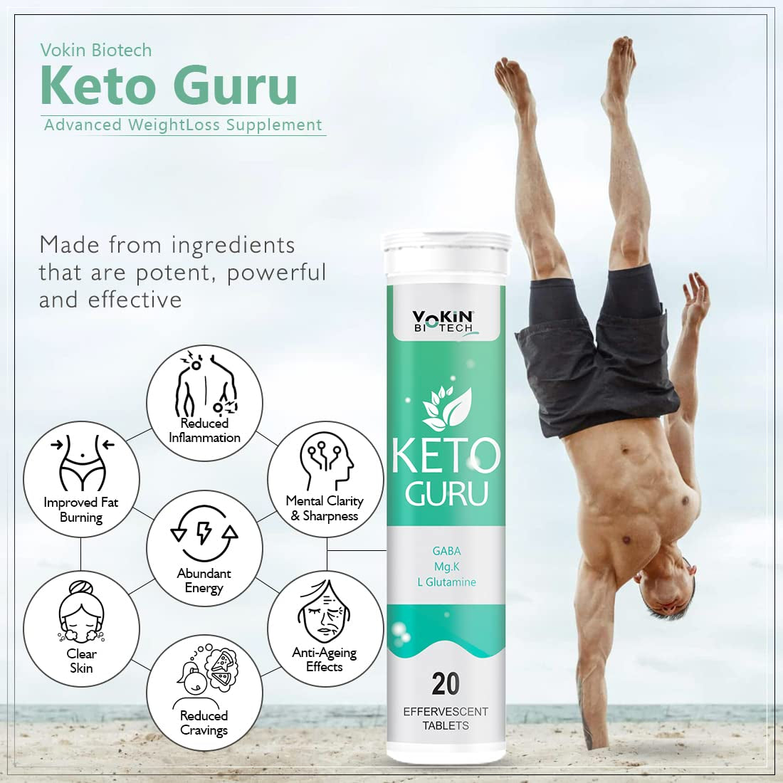 Keto Guru Effervescent Water-Soluble Tablets – Keto Support Supplement