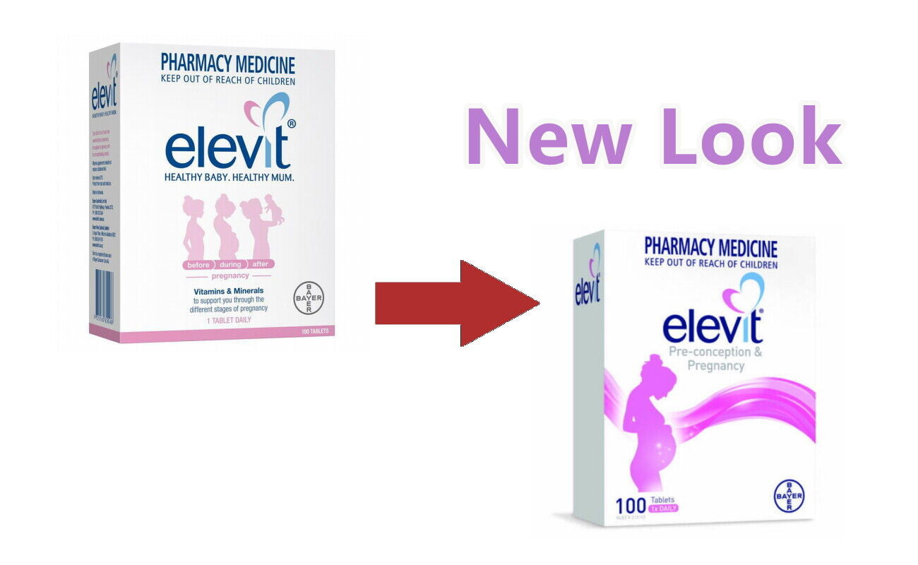 New Elevit Pregnancy Multivitamin 100 Tablets Pre-Conception